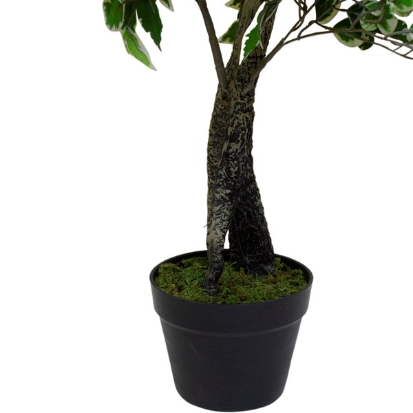 Northlight 47in Green Artificial Leaf Ficus Potted Plant 34219745 RONA