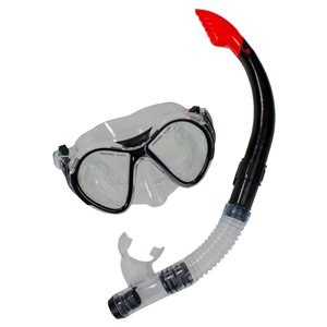 Pool Central Black Swim Goggles with Snorkel
