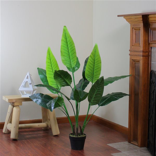 Northlight 50in Green Artificial Palm Plant 32036003 RONA