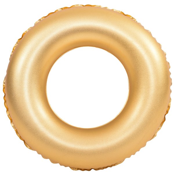 Ring Float Pool Central Inflatable Golden Sparkle and Shine Pool Ring Float ...