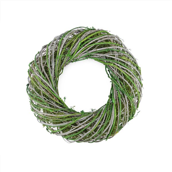 Northlight 14-in Green Artificial Wreath Plant