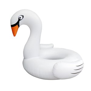 Pool Central Inflatable White Swan Swimming Pool Ring Float