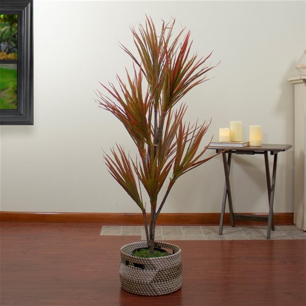 Northlight 55-in Green Artificial Dracaena Plant