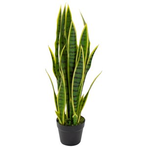 Northlight 29-in Green Artificial Striped Leaf Dracaena Snake Plant