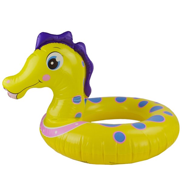 Pool Central Yellow Seahorse Swimming Pool Inner Tube Ring Float