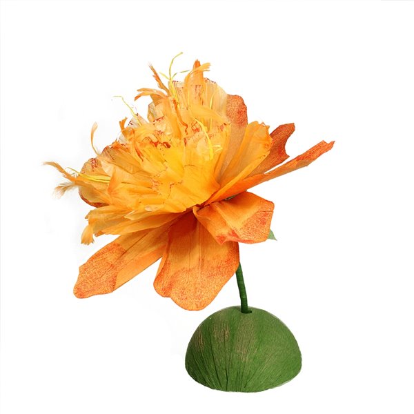 Northlight 26-in Orange and Green Spring Floral Artificial Craft Stem