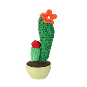 Northlight 12.5-in Green Potted Mixed Artificial Plush Cactus Plant