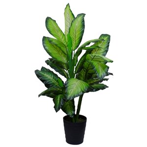 Northlight 50-in Green Artificial Dieffenbachia Plant