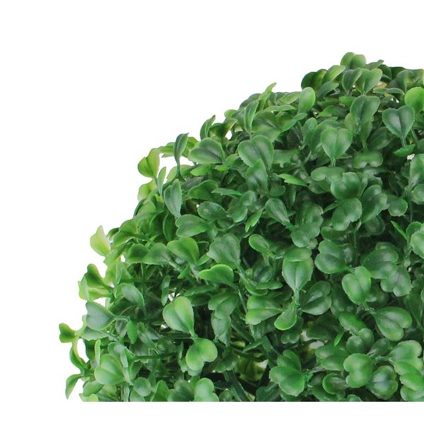 Northlight 9-in Two-Tone Green Garden Artificial Boxwood Ball