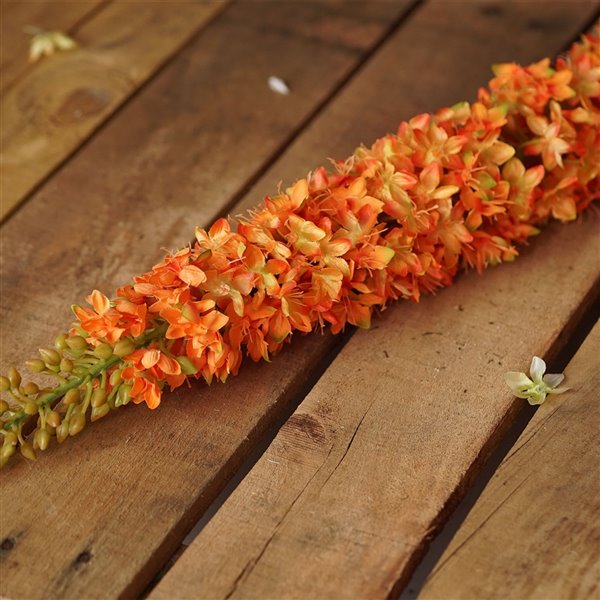 Select Artificials 48-in Orange and Green Artificial Foxtail Floral Crafting Stem