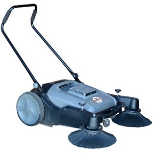 Tomahawk 38-in Hard Surface Cordless Commercial Floor Sweeper with Triple Mechanical Brooms