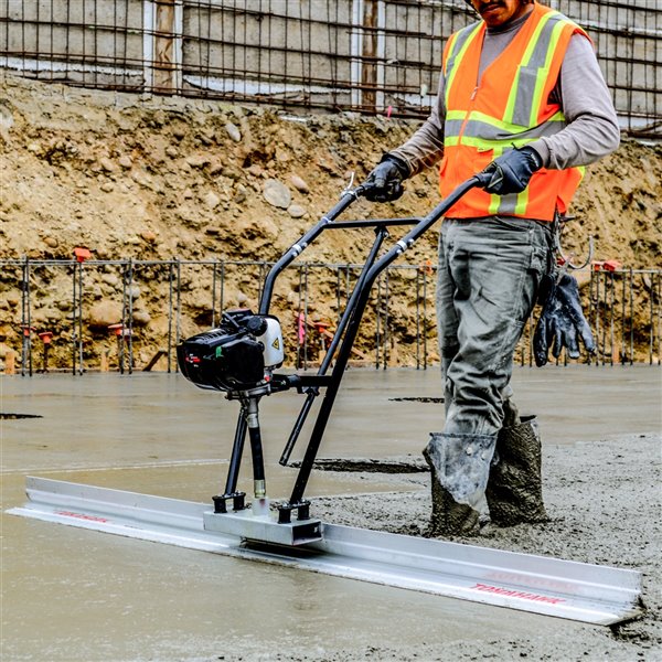 Tomahawk 96-in Aluminum Alloy L-Shape Vibratory Concrete Screed