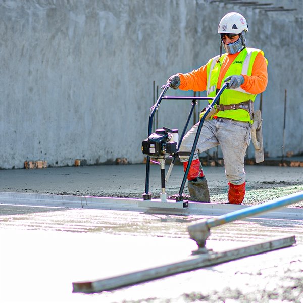 Tomahawk 96-in Aluminum Alloy L-Shape Vibratory Concrete Screed