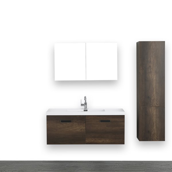 Single Sink Bathroom Vanity, 48 Single Bathroom Vanity Set With Mirror