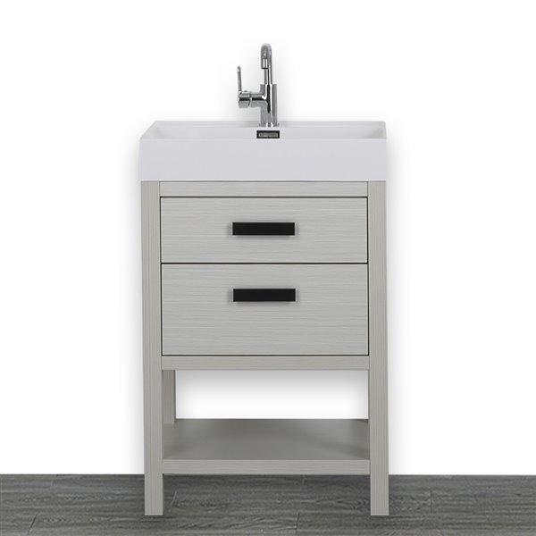 Streamline 24 In Ash Grey Single Sink Freestanding Bathroom Vanity With   330787632 MainImage 001 L 