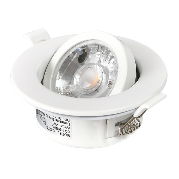 TorontoLed Integrated 3-in 50-watt Equivalent White Round Dimmable Recessed Downlight (4-Pack)