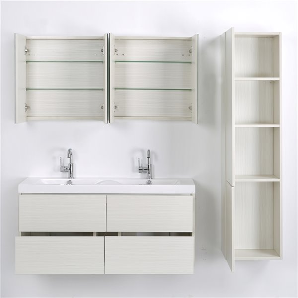 Streamline 48 In Ash Grey Double Sink Bathroom Vanity With Glossy White Solid Surface Top 2 Mirrors And 1 Cabinet Included Rona - Ikea Canada 48 Bathroom Vanity Mirrors Streamline 48 In Ash Grey Double Sink Bathroom Vanity With Glossy White Solid Surface Top 2 Mirrors And 1 Cabinet Included Rona - Ikea Canada 48 Bathroom Vanity Mirrors