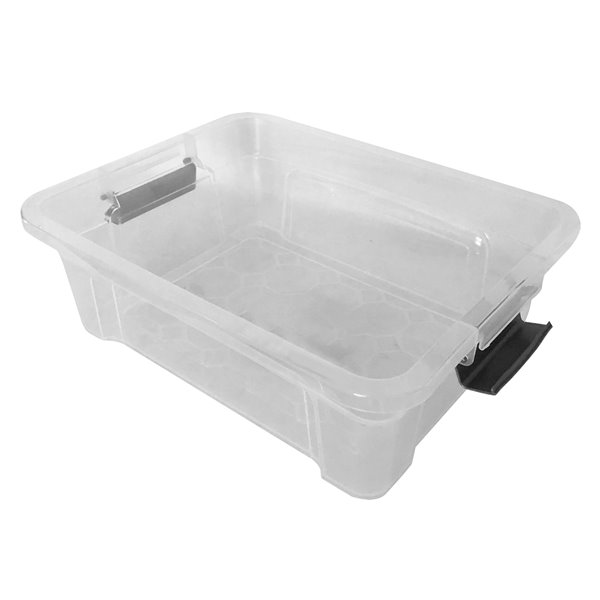 Modern Homes Mh 12.5 L Clear Tote with Standard Snap Lid