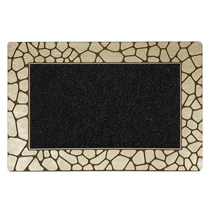 Tapis d'accueil rectangulaire intérieur de Floor Choice, 18 po x 30 po, bronze