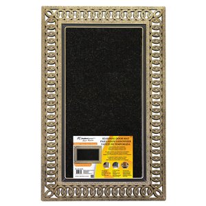 Tapis d'accueil intérieur rectangulaire de Modern Homes, 23 po x 36 po, bronze