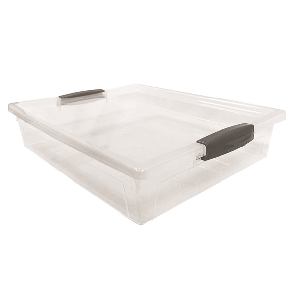 Modern Homes Mh 1.9 L Clear Tote with Standard Snap Lid 22148