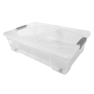 Modern Homes Mh 28 L Clear Tote with Standard Snap Lid