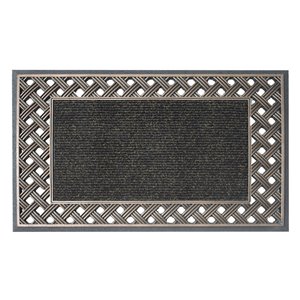 Tapis d'accueil intérieur rectangulaire de Floor Choice, 18 po x 30 po, bronze