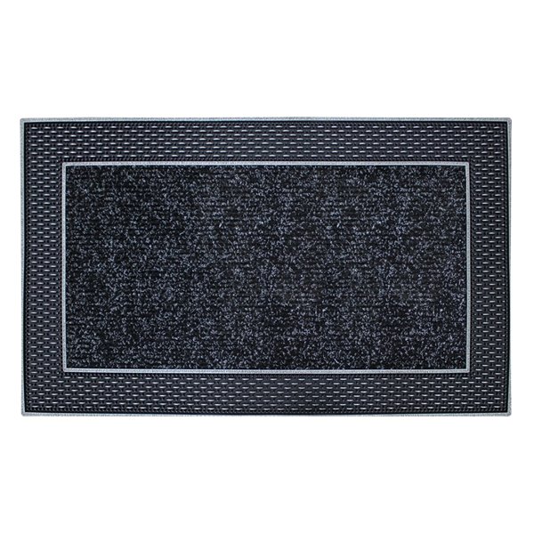 Tapis d'accueil intérieur rectangulaire de Floor Choice, 18 po x 30 po, gris