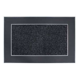 Tapis d'accueil intérieur rectangulaire de Floor Choice, 24 po x 35 po, gris