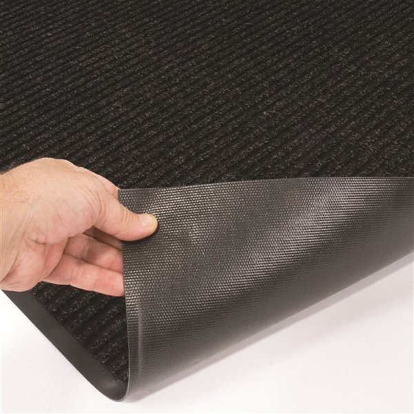 Floor Choice 24-in x 36-in Black OutdoorRectangular Door Mat