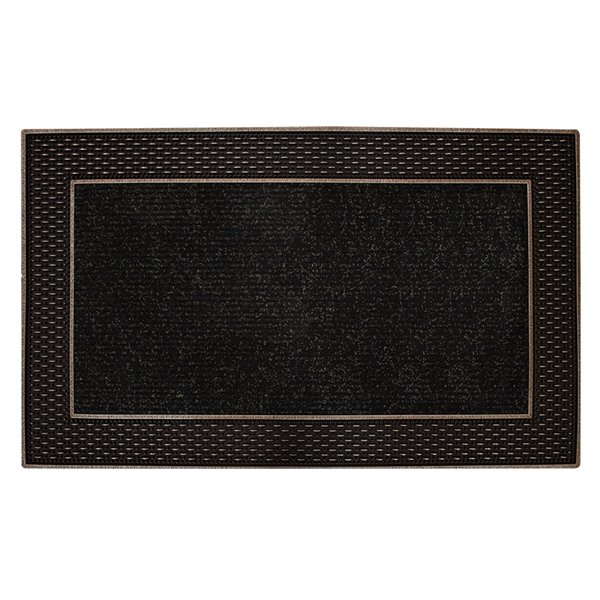 Tapis d'accueil intérieur rectangulaire de Floor Choice, 18 po x 30 po, marron