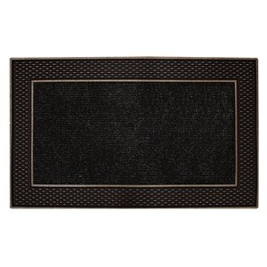 Floor Choice 18-in x 30-in Brown Indoor Rectangular Door Mat