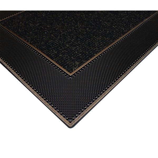 Tapis d'accueil intérieur rectangulaire de Floor Choice, 24 po x 35 po, marron