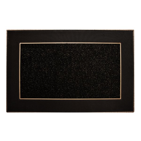 Tapis d'accueil intérieur rectangulaire de Floor Choice, 24 po x 35 po, marron