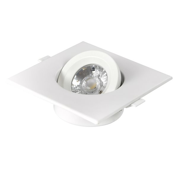 TorontoLed White Integrated LED 4-in 60-Watt Equivalent Square Dimmable Recessed Downlight