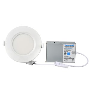 TorontoLed Integrated LED 4-in 60-Watt Equivalent Round White Dimmable Recessed Downlight