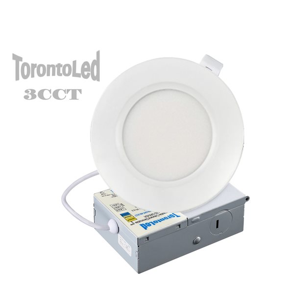 TorontoLed 4-in CSW Recessed Ceiling Slim Downlight (1 Pack)