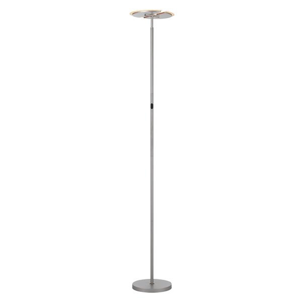 Silver torchiere floor deals lamp