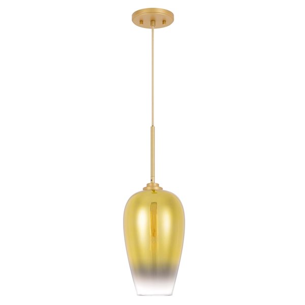 Worldwide Lighting Phantasm II Light Gold and Champagne Graduated