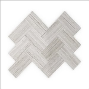 Speed Tiles 3x Faster Sesame 12-in Grey Natural Stone Marble Self-Adhesive Wall Mosaic Tile - 6-Pack