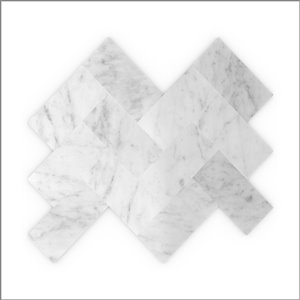 Speed Tiles 3x Faster Sea Salt 12-in White Natural Stone Marble Self-Adhesive Wall Mosaic Tile - 6-Pack