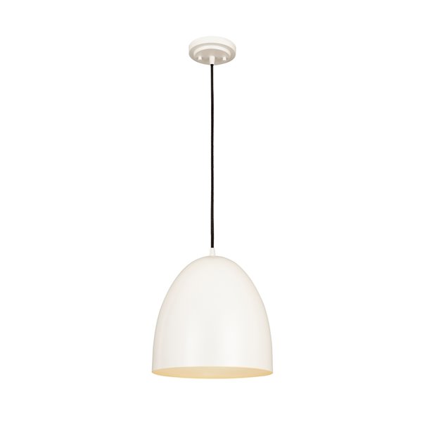 Z-Lite Z Studio Dome 1-Light Pendant Light - White