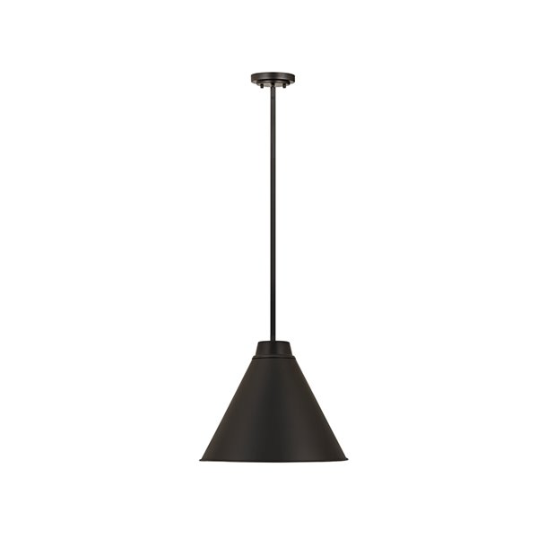 Z-Lite Eaton Industrial Pendant Light - Black