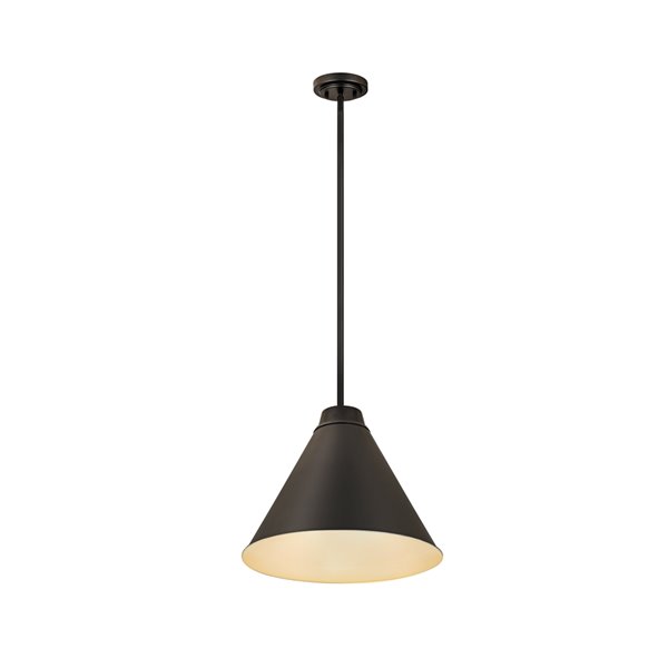 Z-Lite Eaton Industrial Pendant Light - Black