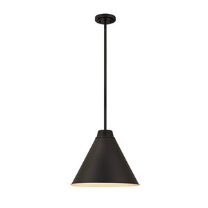 Z-Lite Eaton Industrial Pendant Light - Black