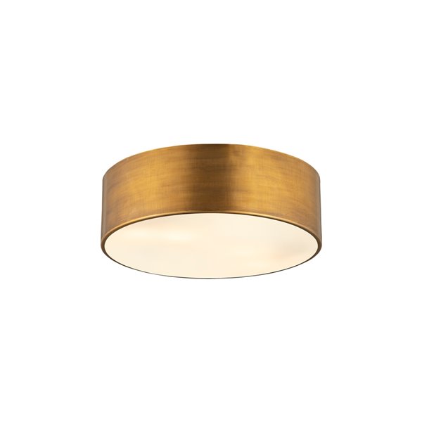 Z-Lite Harley 3-Light Flush Mount Light - Oil Rubbed Brass