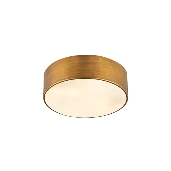 Z-Lite Harley 3-Light Flush Mount Light - Oil Rubbed Brass