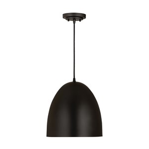 Z-Lite Z Studio Dome 1-Light Pendant - Black