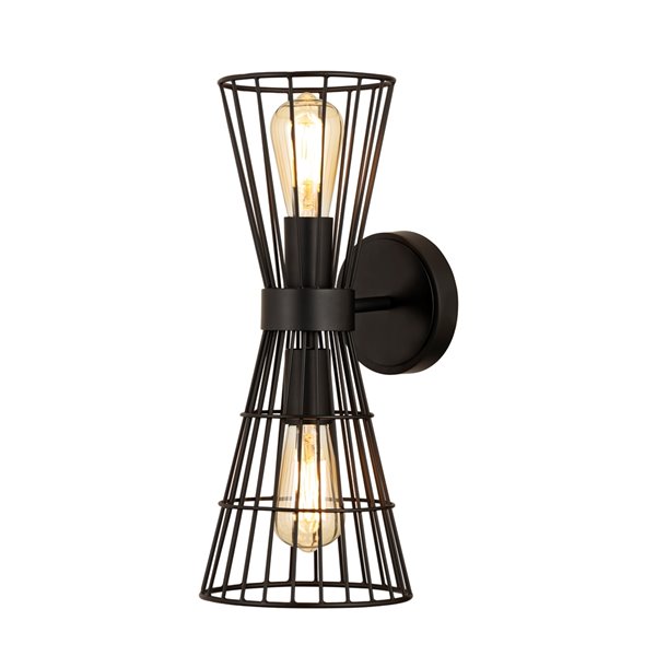 Z-Lite Alito 2-Light Wall Sconce - Black