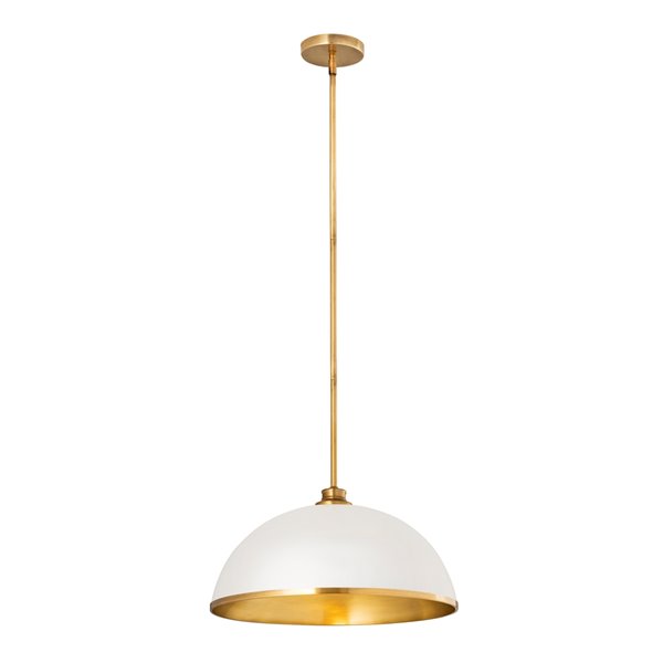 Z-Lite Landry Pendant Light  - White/Gold